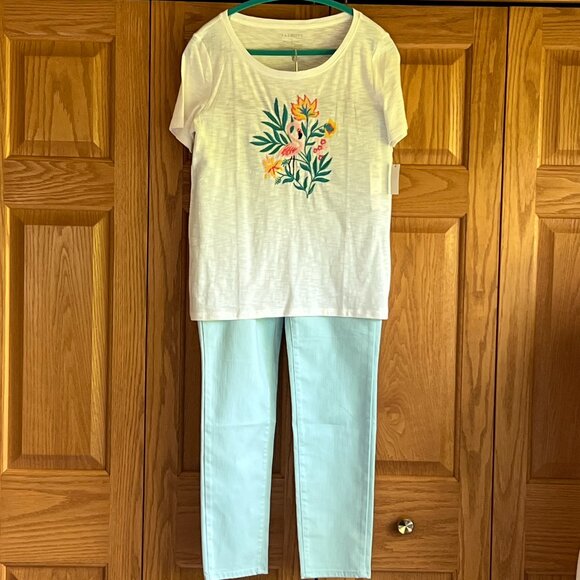 TALBOTS - Slim Ankle Jeans - Sea Salt Blue -- NEW with Tag - Picture 9 of 10